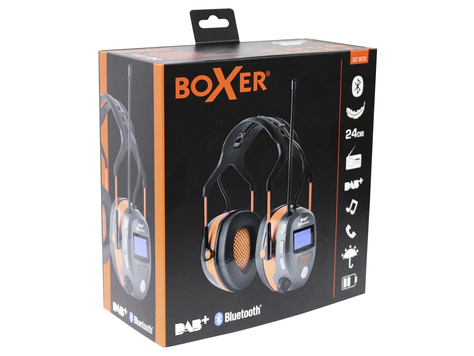 Boxer Hearing protection with Bluetooth and DAB/FM radio Boxer Hearing protection with Bluetooth and DAB/FM radio